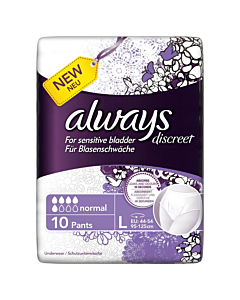 Always Discreet Pants Large