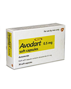 Avodart (Dutasteride) 0.5mg capsules - (30 Capsules)