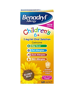Benadryl All Kids Syrup Oral Solution 60ml Tutti Frutti