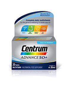 Centrum Advance 50+ Multivitamin x 30 Tablets