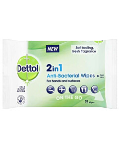 Dettol 2 in 1 Anti-Bacterial Hand and Surface Wipes