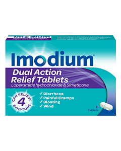 Imodium Plus Comfort Tablets 6 Tablets
