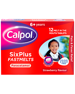 Calpol Fast Melts 6+ 250mg 12 Pack