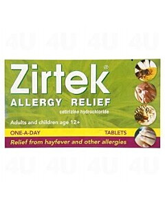 Zirtek Allergy Relief tablets 7 Tabs