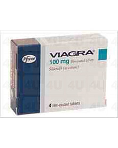 Viagra (Sildenafil) 100mg Tablets x 4
