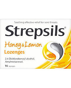 Strepsils lozenges Honey and Lemon 24
