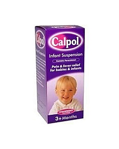 Calpol Sugar Free Infant Suspension Strawberry Flavour 2+ Months 200ml