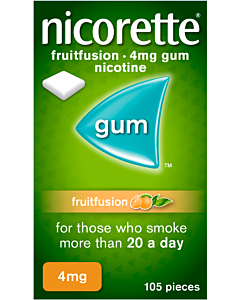 Nicorette Gum Fruit 4mg