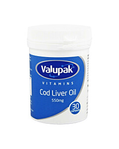 Valupak Cod Liver Oil High Strength Capsules 550mg