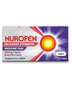 Nurofen Max Strength Migraine Pain 684mg Caplets