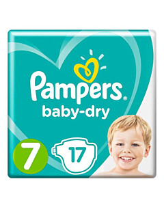 Pampers Baby Dry Size 7 Nappies