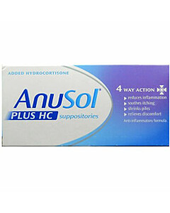 Anusol Plus Hc Suppositories