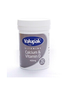 Valupak Calcium With Vitamin D Tablets 400mg