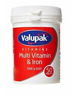 Valupak Multi Vitamin & Iron One A Day 50 Tablets