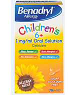 Benadryl for Children 6+ Allergy Solution 70ml