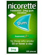 Nicorette Freshmint Gum 2mg 105 Pack