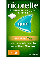 Nicorette Gum Fruit 4mg