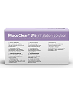 MucoClear 3% Hypertonic Saline Inhalation Solution - 60 x 4ml