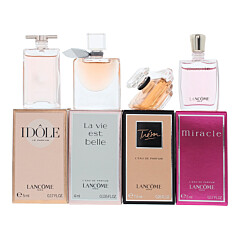 Lancôme 4 Piece Gift Set: Idole Eau De Parfum 5ml - La Vie Est Belle Eau De Parfum 4ml - Tresor Eau De Parfum 7.5ml - Miracle Eau De Parfum 5ml
