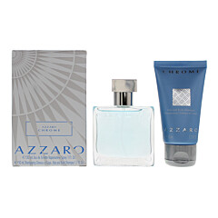 Azzaro Chrome 2 Piece Gift Set: Eau De Toilette 30ml - Hair And Body Shampoo 50ml