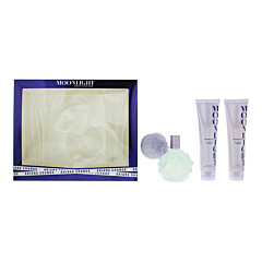 Ariana Grande Moonlight 3 Piece Gift Set: Eau De Parfum 100ml - Body Souffle 100ml - Bath Shower Gel 100ml