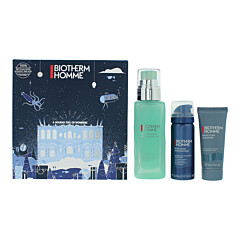 Biotherm Homme Aqua Power 3 Piece Gift Set: Cleansing Gel 40ml - Shaving Foam 50ml - Ultra-moisturising Strengthening Gel 75ml