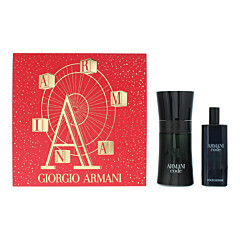 Giorgio Armani Code Pour Homme 2 Piece Gift Set: Eau De Toilette 50ml - Eau De Toilette 15ml
