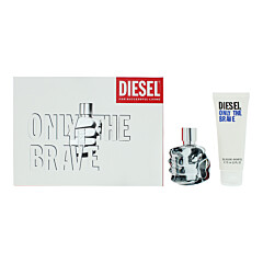 Diesel Only The Brave 2 Piece Gift Set: Eau De Toilette 50ml - Shower Gel 75ml