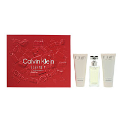 Calvin Klein Eternity For Women 3 Piece Gift Set: Eau De Parfum 50ml - Body Lotion 100ml - Shower Gel 100ml