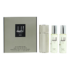 Dunhill Icon 3 Piece Gift Set: Eau De Parfum 30ml - Eau De Parfum 30ml - Travel Spray Bottle