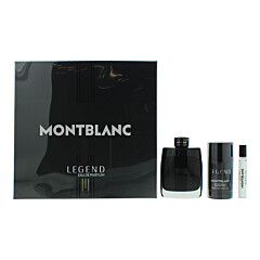 Montblanc Legend 3 Piece Gift Set: Eau De Parfum 100ml - Eau De Parfum 7.5ml - Eau De Parfum
