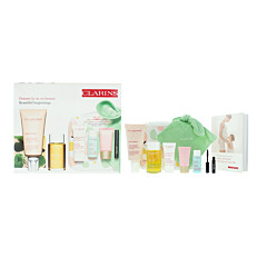 Clarins Beautiful Beginnings Marternity 5 Piece Gift Set: Body Oil 100ml - Body Scrub 30ml - Day Cream 15ml - Legs Emulsion 30ml - Mascara 3ml - Body