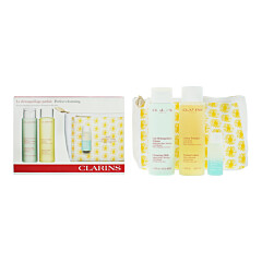 Clarins Perfect Cleansing 3 Piece Gift Set: Cleansing Milk 200ml - Toning Lotion 200ml - Eye Make-up Remover 30ml