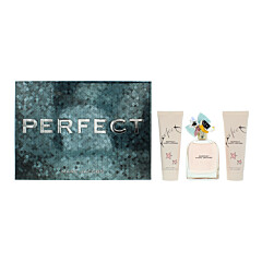 Marc Jacobs Perfect 3 Piece Gift Set: Eau De Parfum 100ml - Body Lotion 75ml - Shower Gel 75ml