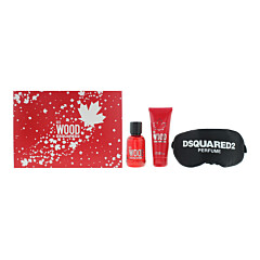 Dsquared2 Red Wood 3 Piece Gift Set: Eau De Toilette 50ml - Shower Gel 50ml - Ni