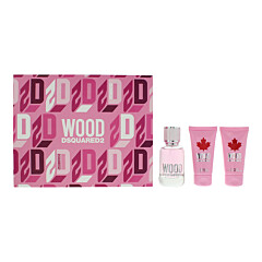 Dsquared2 Wood 3 Piece Gift Set: Eau De Toilette 50ml - Shower Gel 50ml - Body Lotion 50ml