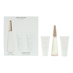 Issey Miyake L'eau D'issey Pivoine 3 Piece Gift Set: Eau De Toilette 50ml - Body Lotion 50ml - Shower Cream 50ml