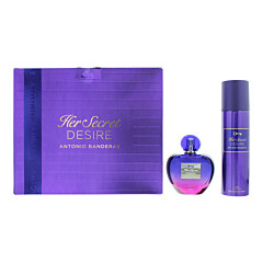 Antonio Banderas Her Secret Desire 2 Piece Gift Set: Eau De Toilette 80ml - Deodorant Spray 150ml