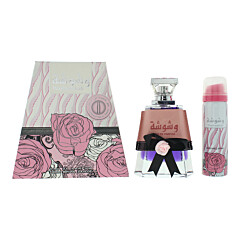 Lattafa Washwasha 2 Piece Gift Set: Eau De Parfum 100ml - Deodorant Spray 50ml