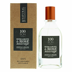 100BON Bergamote & Rose Sauvage Refillable Eau de Parfum Concentrate 50ml Spray