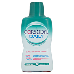 Corsodyl Daily Mouthwash Freshmint Alcohol Free x 500ml