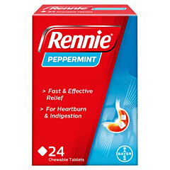 Rennie Peppermint Flavoured 24 Tablets