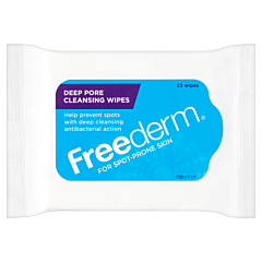 Freederm deep pore cleansing wipes 25