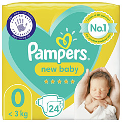 Pampers New Baby Size 0 - 24 Nappies