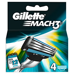 Gillette Mach 3 Blades - 4 Pack