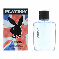 Playboy London Eau De Toilette 100ml Spray Men's - New. For Him - Eau de Toilette