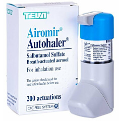 Airomir Aerosol (Salbutamol MDI) inhaler 100mcg