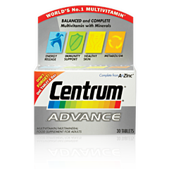 Centrum Advance Multivitamin x 30 Tablets