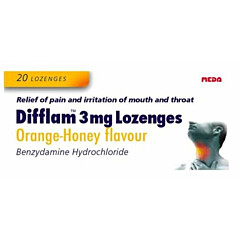 Difflam Lozenges Orange-honey