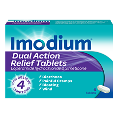 Imodium Plus Comfort Tablets 6 Tablets